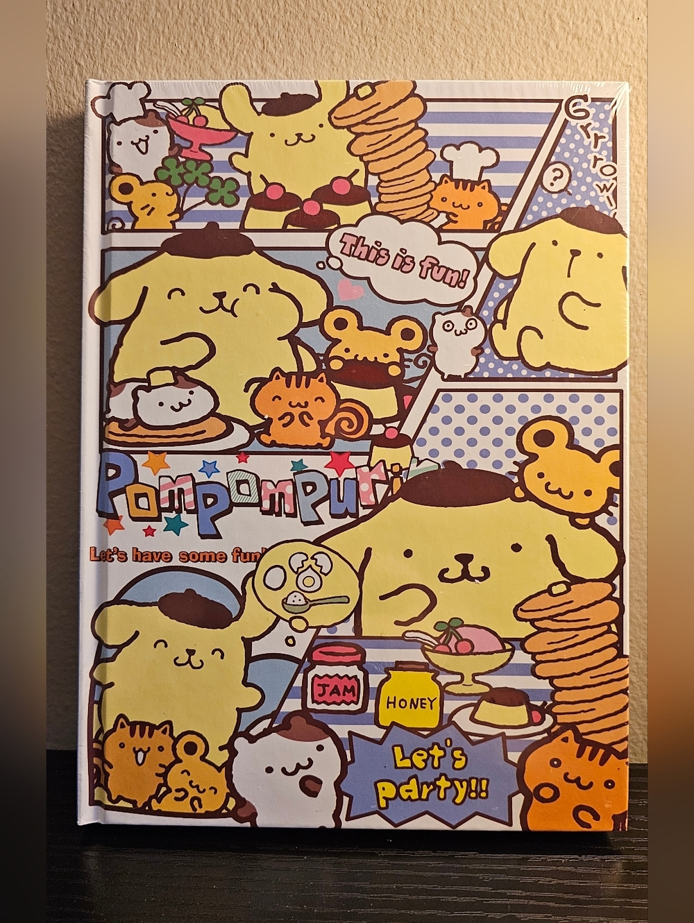 Sanrio Pompompurin Yellow & Brown Party Character Notebook